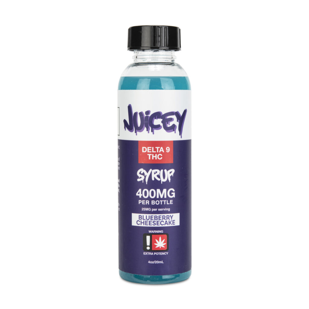 JUICEY 400mg Delta 9 THC Blueberry Cheesecake Syrup
