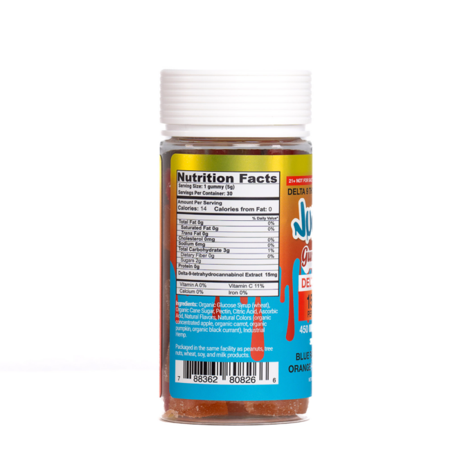 JUICEY 450mg Delta 9 THC Gummies 15mg Cubes 30ct