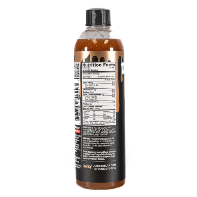 JUICEY Drippin Lit 800mg Delta 9 THC Root Beer Float Syrup