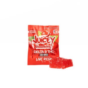 JUICEY 30mg Delta 9 THC Single Strawberry Gummy