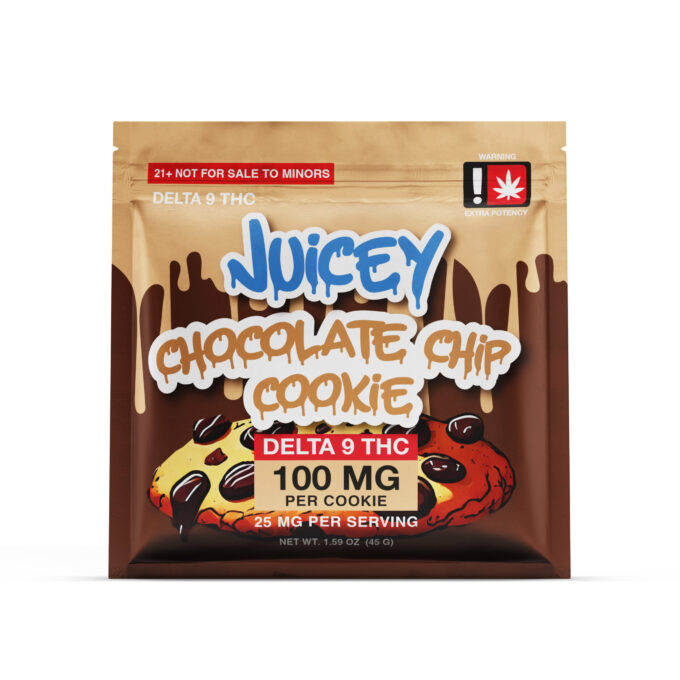 JUICEY 100mg Delta 9 THC Chocolate Chip Cookie Single