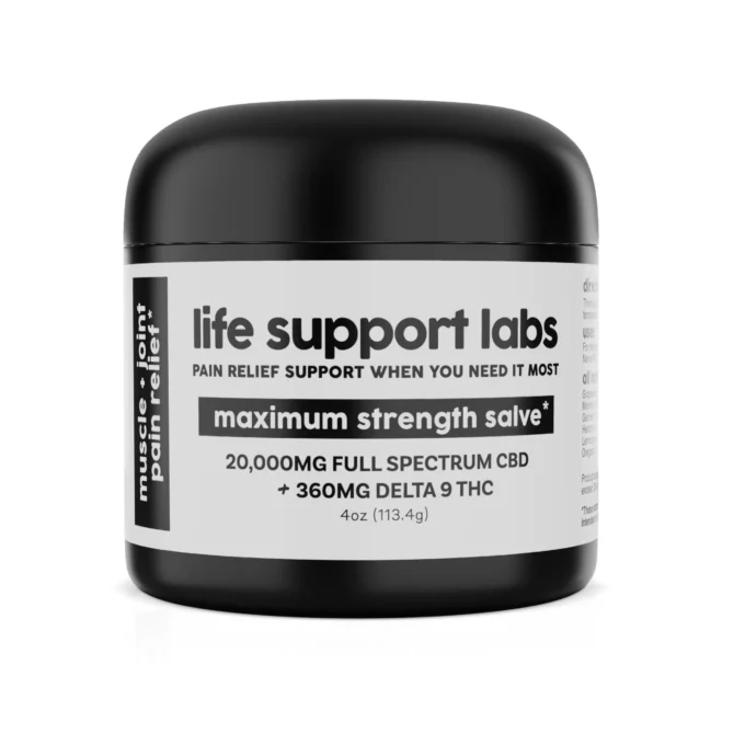 LIFE SUPPORT LABS 900mg Full Spectrum CBD & 15mg Delta 9 THC 7mL Salve