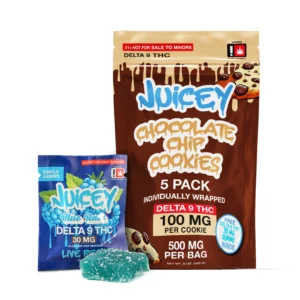 JUICEY 100mg Delta 9 THC Chocolate Chip Cookie Single