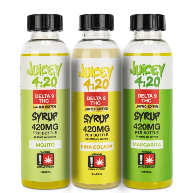 JUICEY 420mg Delta 9 THC Limited Edition Syrup BUNDLE