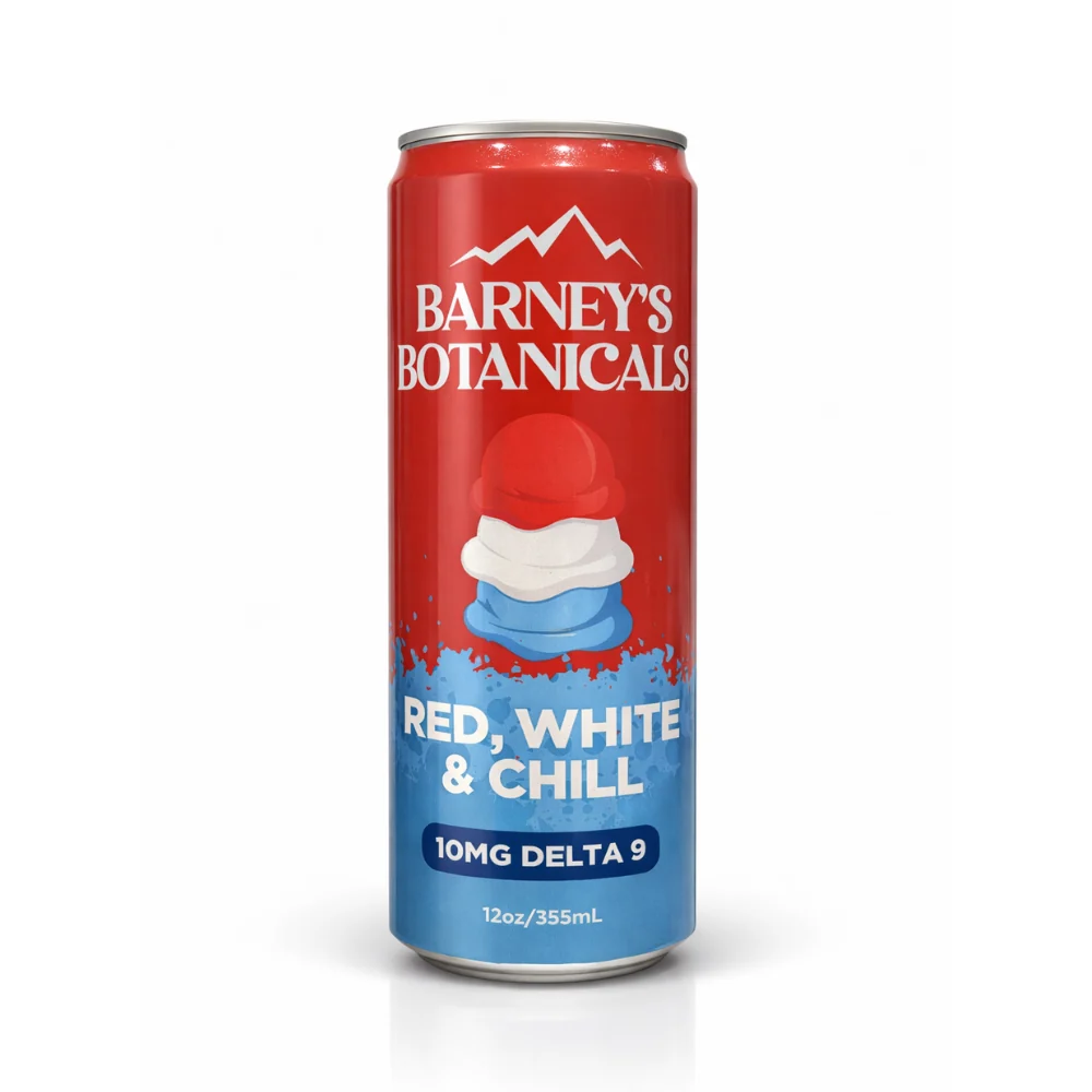 5mg Delta 9 THC Canned Soda Drink- Red, White & Chill | 16 Count 5mg Delta 9 THC Canned Soda Drink- Red, White & Chill | 16 Count