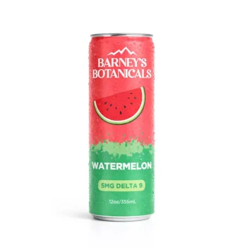 5mg Delta 9 THC Canned Soda Drink- Watermelon | 16 Count